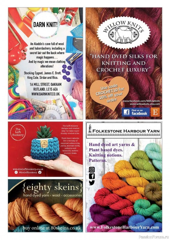 Вязаные модели крючком в журнале «Inside Crochet №147 2022»