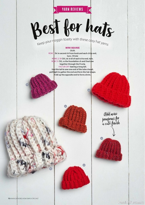 Вязаные модели крючком в журнале «Simply Crochet №127 2022»
