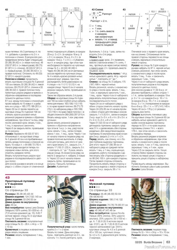 Вязаные модели в журнале «B-Вязание №2 2025»
