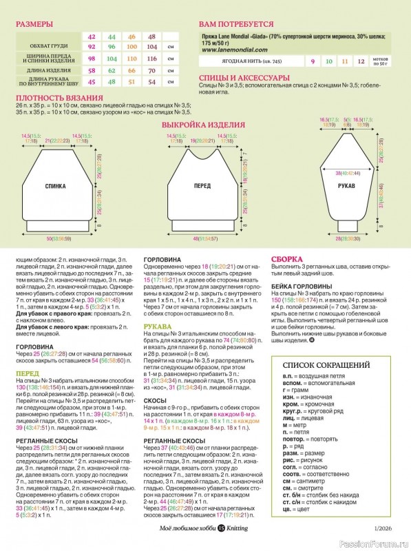 Вязаные модели в журнале &laquo;Knitting. Вязание №1 2026&raquo;