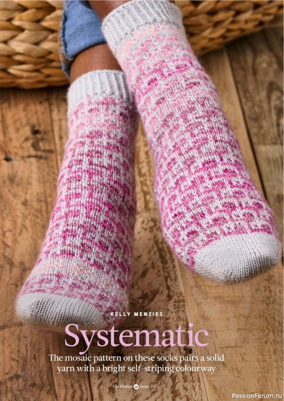 Вязаные проекты спицами в журнале «The Knitter №213 2025»