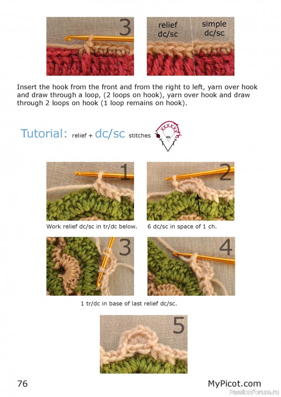Вязаные проекты в книге «Textured Motifs».