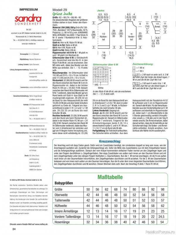 Вязаные проекты в журнале «Sandra Sonderheft SA222 2023»