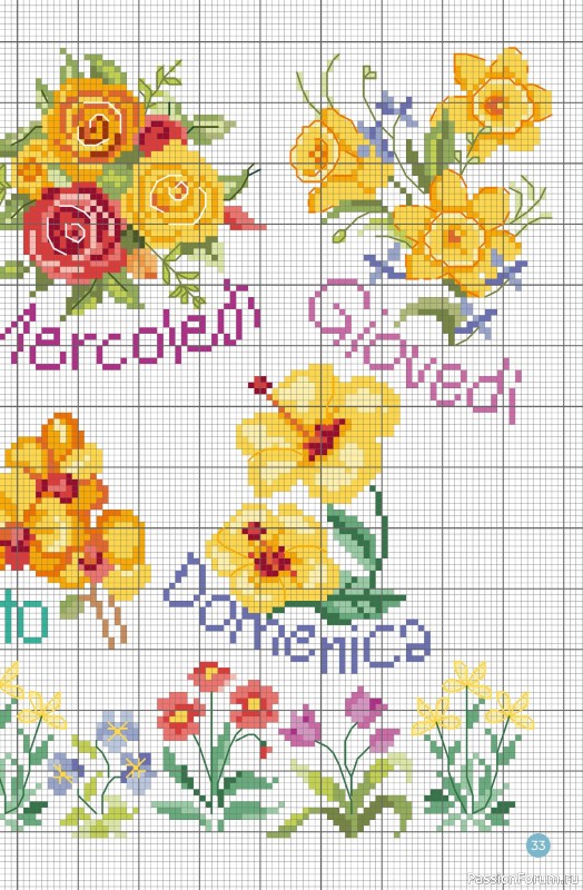 Коллекция проектов для рукодельниц в журнале &laquo;A Punto Croce Fiori - Marzo 2026&raquo;