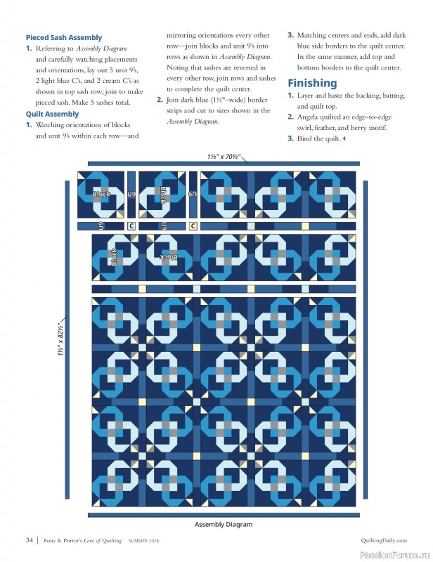 Коллекция проектов для рукодельниц в журнале «Love of Quilting - Summer 2026»
