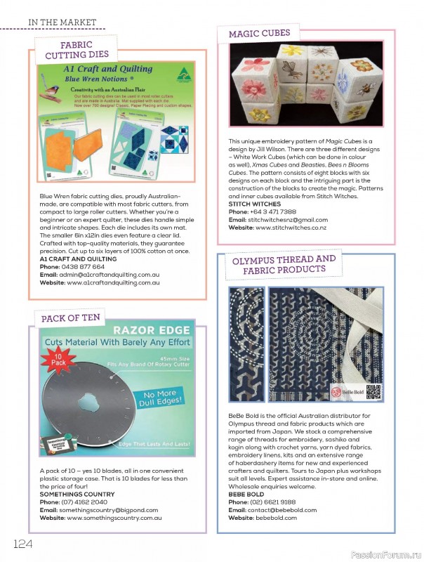 Коллекция проектов для рукодельниц в журнале «Quilters Companion №134 2025»