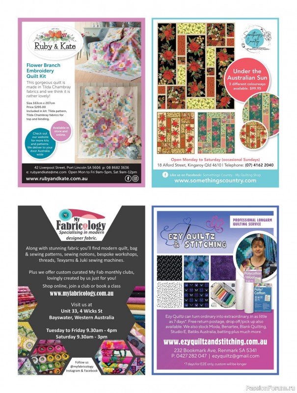 Коллекция проектов для рукодельниц в журнале «Quilters Companion №135 2025»