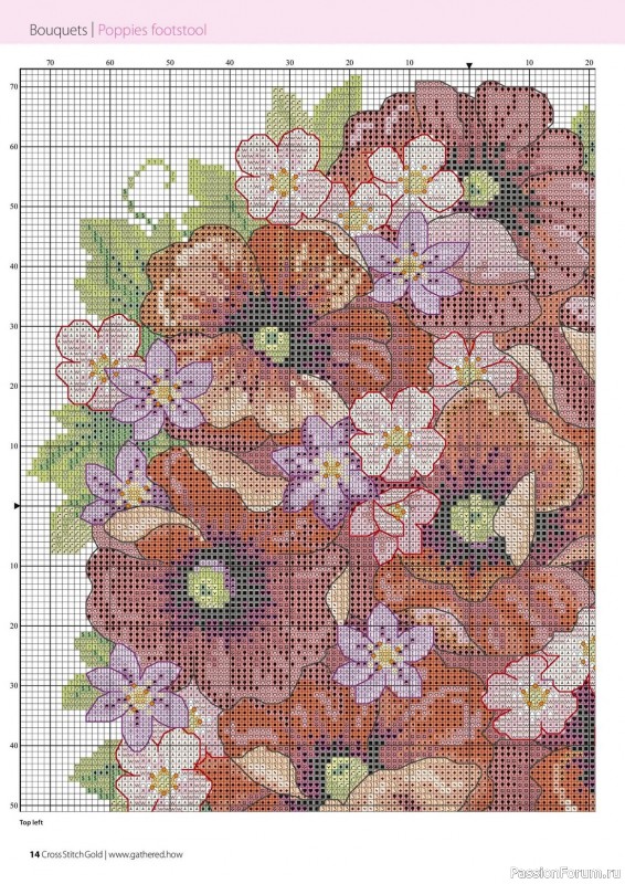 Коллекция вышивки в журнале «Cross Stitch Gold - Floral Collection 2023»