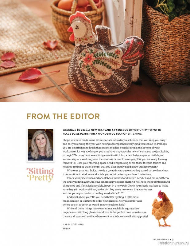 Коллекция вышивки в журнале &laquo;Inspirations №129 2026&raquo;
