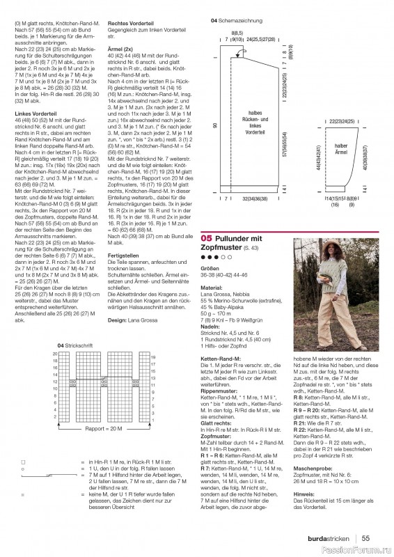 Вязаные модели в журнале «Burda Stricken №3 2026»