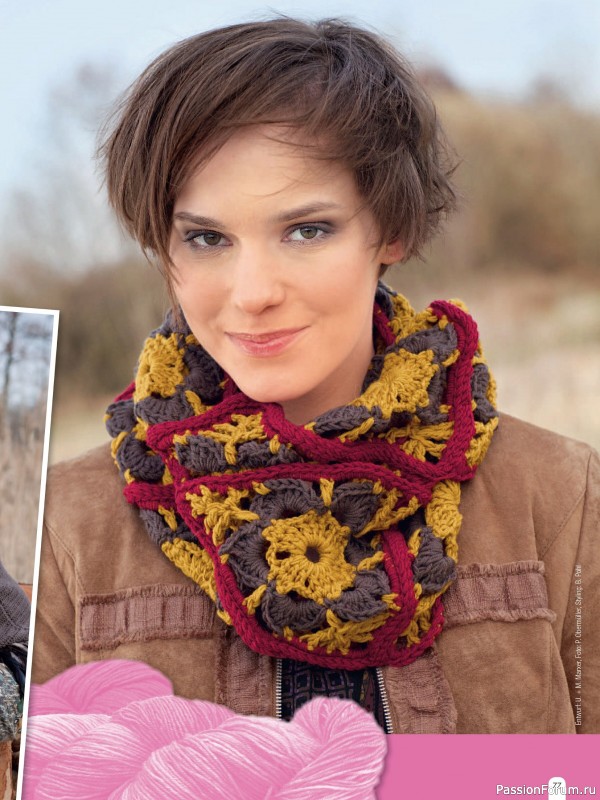 Вязаные модели в журнале &laquo;Hundert Seiten voller Ideen №1 2026 - Tucher & Schals&raquo;