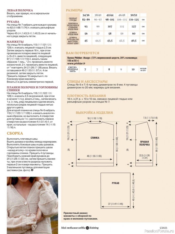 Вязаные модели в журнале «Knitting. Вязание №1 2023»