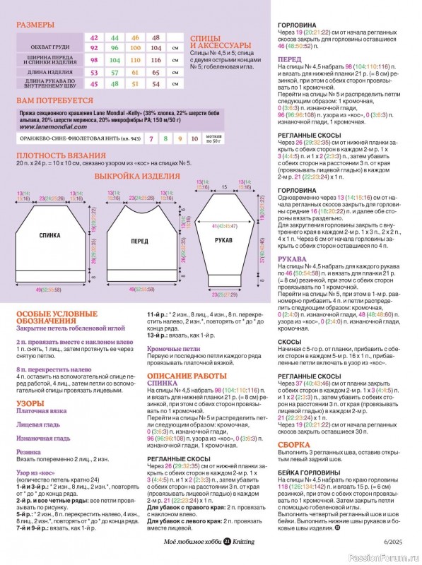 Вязаные модели в журнале «Knitting. Вязание №6 2025»