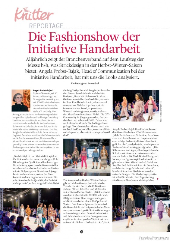 Вязаные проекты спицами в журнале «The Knitter №83 2026 Germany»