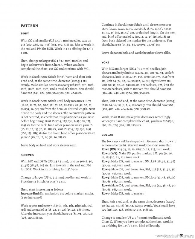 Вязаные проекты в книге &laquo;Knitted Kalevala II&raquo;. Часть 1