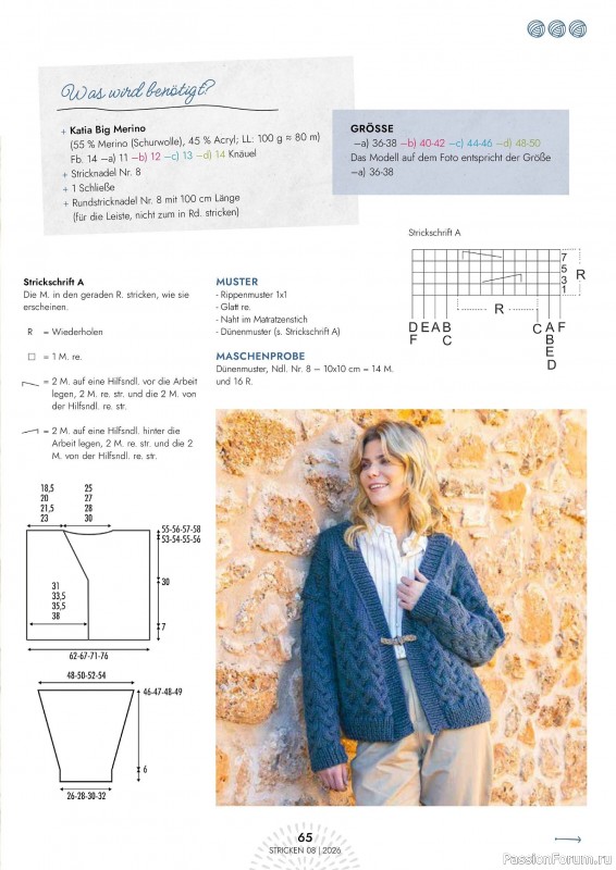 Вязаные проекты в журнале &laquo;Einfach Stricken №8 2026&raquo;