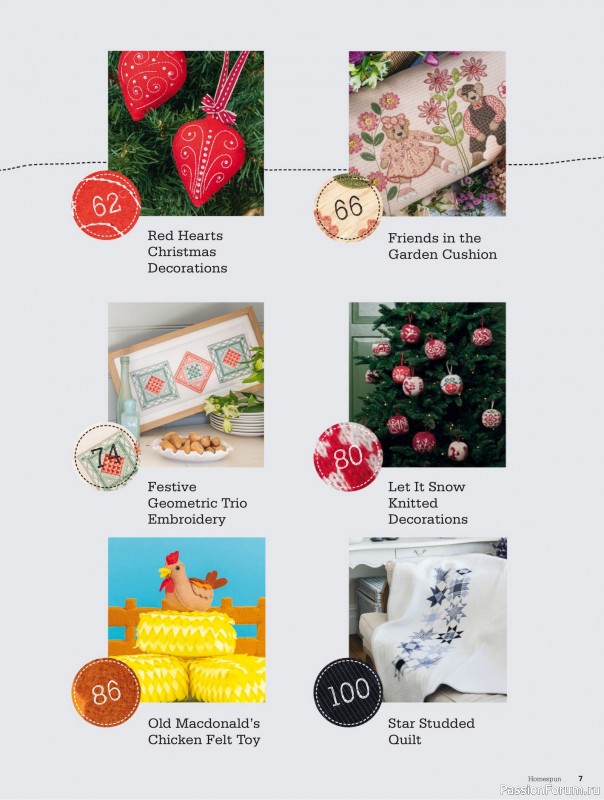 Коллекция проектов для рукодельниц в журнале «Australian Homespun - October-November 2025»