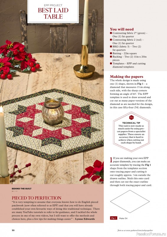 Коллекция проектов для рукодельниц в журнале «Todays Quilter №133 2025»