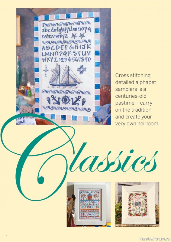 Коллекция вышивки в журнале «Cross Stitch Collection - The Ultimate Alphabets 2026»