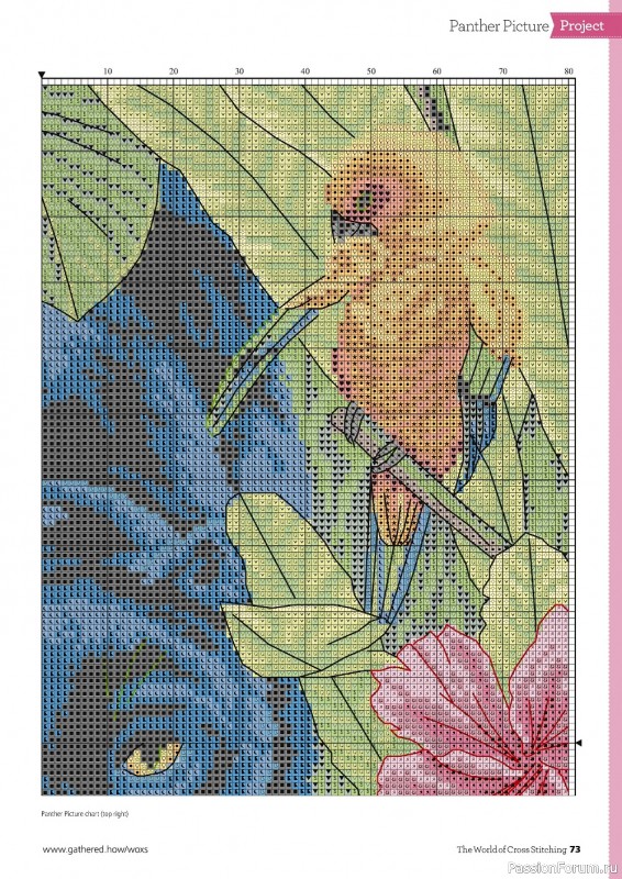 Коллекция вышивки в журнале «The World of Cross Stitching №321 2022»