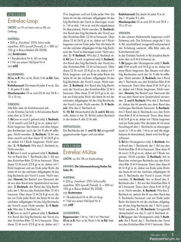 Новые техники рукоделия в журнале «Anna №10 2022 Germany»