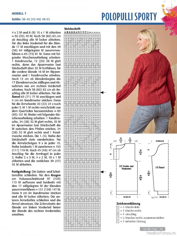 Вязаные модели в журнале «Woolly Hugs Maschenwelt №1 2023»