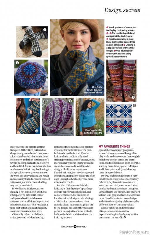 Вязаные проекты спицами в журнале «The Knitter №182 2022»