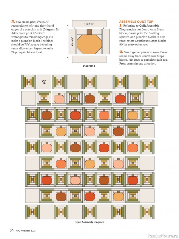 Коллекция проектов для рукодельниц в журнале «American Patchwork & Quilting №196 2025»