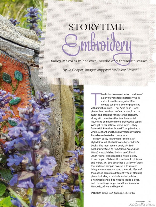 Коллекция проектов для рукодельниц в журнале «Australian Homespun - October-November 2025»