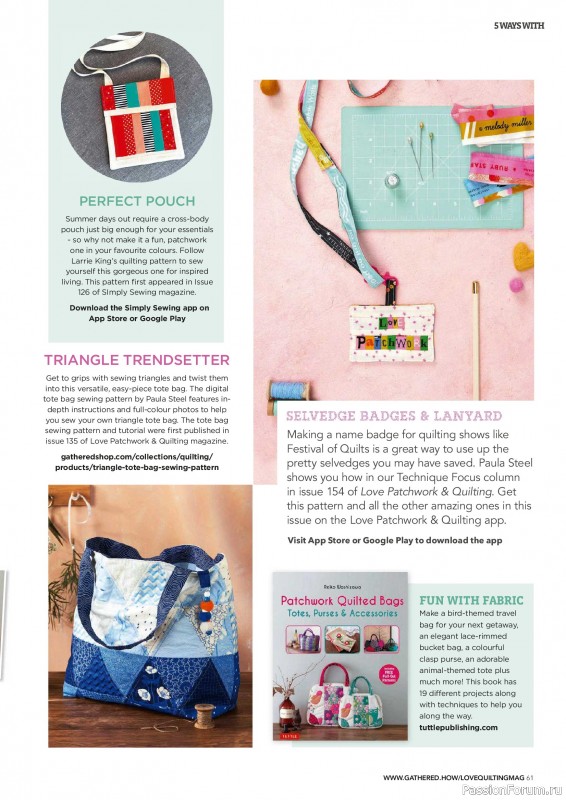 Коллекция проектов для рукодельниц в журнале &laquo;Love Patchwork & Quilting №164 2026&raquo;