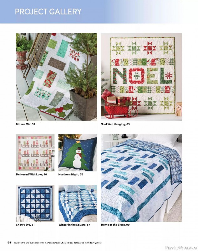 Коллекция проектов для рукодельниц в журнале «Quilter's World Special Edition - Christmas 2025»