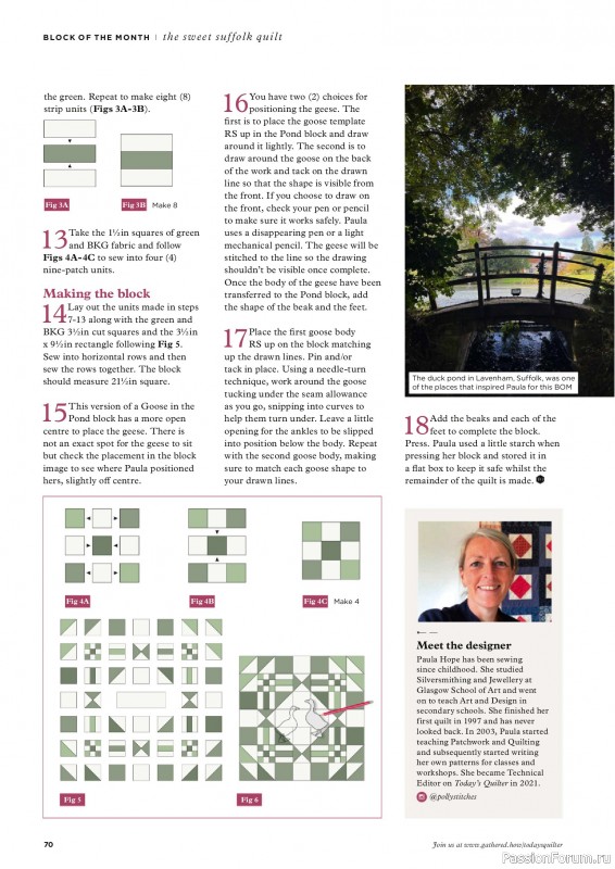 Коллекция проектов для рукодельниц в журнале «Todays Quilter №134 2025»