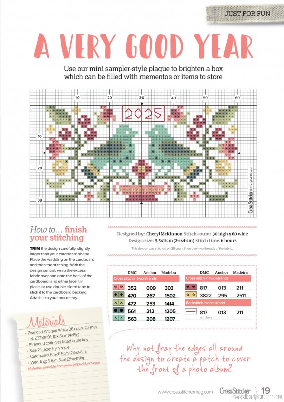 Коллекция вышивки в журнале «CrossStitcher №421 2025»