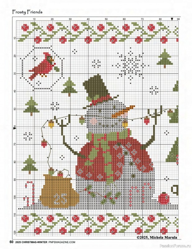 Коллекция вышивки в журнале «Punch Needle & Primitive Stitcher - Winter 2025»