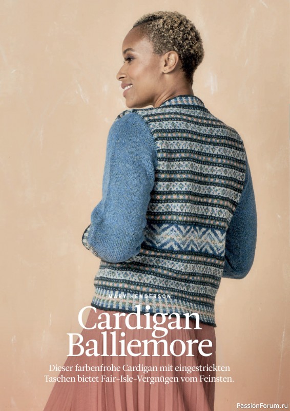 Вязаные проекты спицами в журнале «The Knitter №79 2025 Germany»