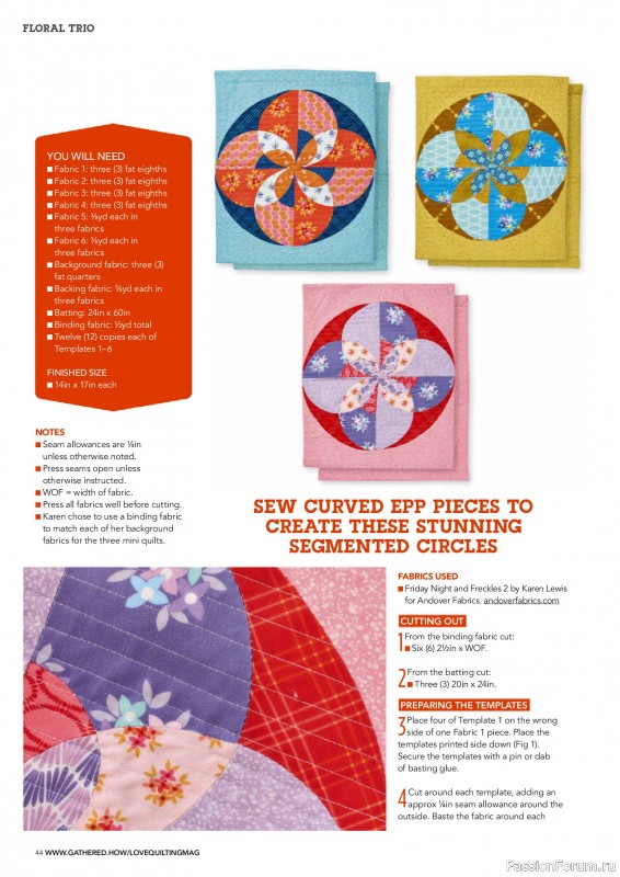 Коллекция проектов для рукодельниц в журнале «Love Patchwork & Quilting №155 2025»