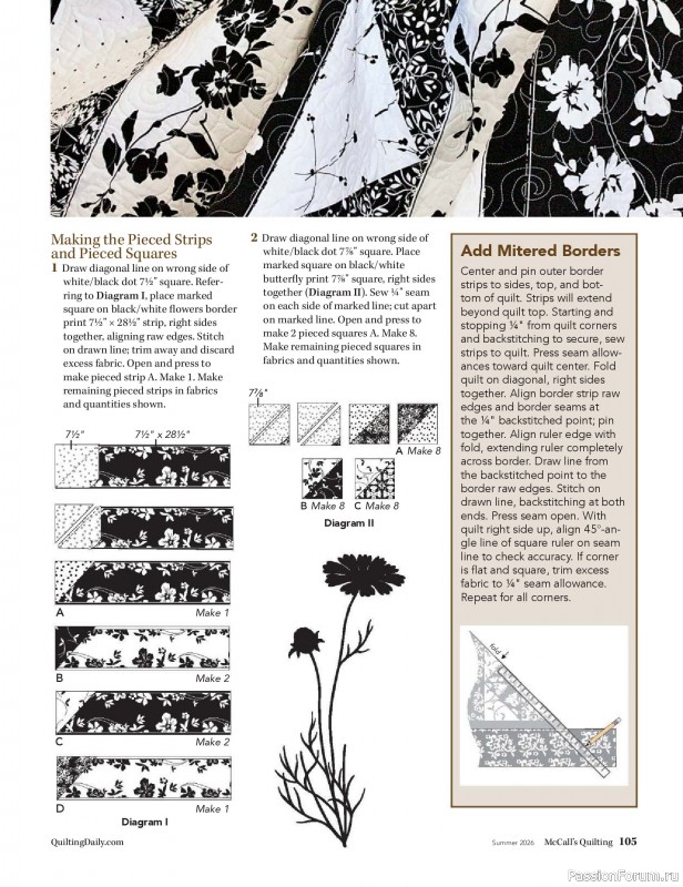 Коллекция проектов для рукодельниц в журнале &laquo;McCall's Quilting - Summer 2026&raquo;