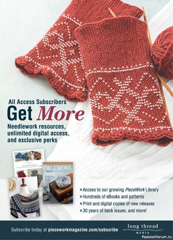 Коллекция проектов для рукодельниц в журнале &laquo;PieceWork - Spring 2025&raquo;