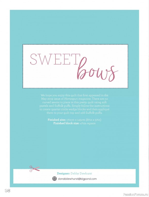 Коллекция проектов для рукодельниц в журнале «Quilters Companion №136 2025»