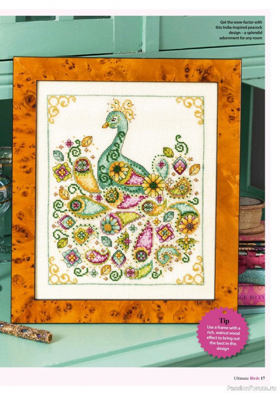 Коллекция вышивки в журнале «Cross Stitch Birds - March 2025»