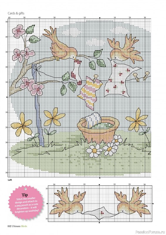 Коллекция вышивки в журнале «Cross Stitch Birds - March 2025»