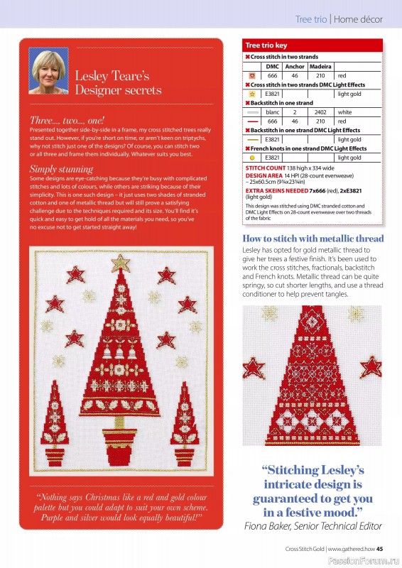 Коллекция вышивки в журнале «Cross Stitch Gold - Christmas 2024»
