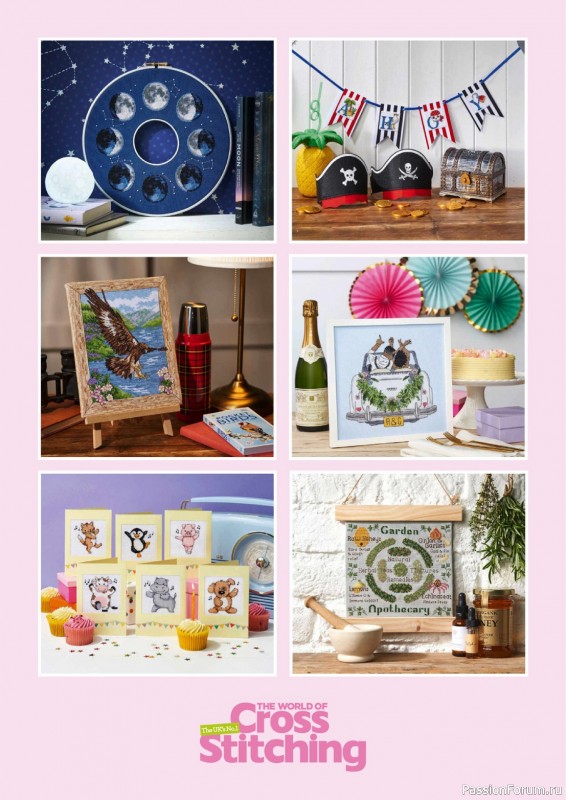 Коллекция вышивки в журнале «The World of Cross Stitching №345 2024»
