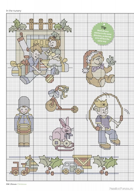 Коллекция вышивки в журнале «Ultimate Crossstitch Christmas №7 2025»
