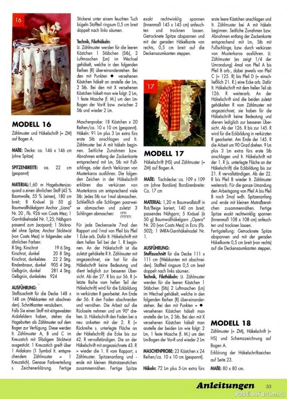 Вязаные модели крючком в журнале «Kreativ Trend Magazin №4 2005»