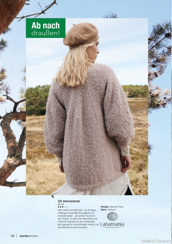 Вязаные модели в журнале «Burda Stricken №5 2022»