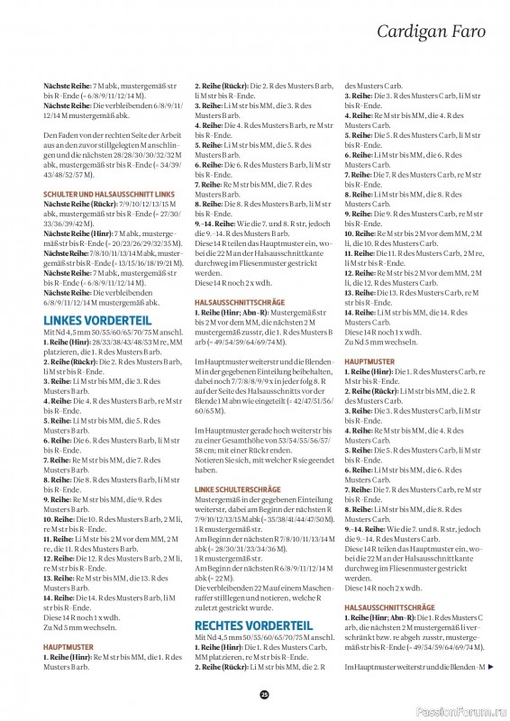 Вязаные проекты спицами в журнале «The Knitter №79 2025 Germany»