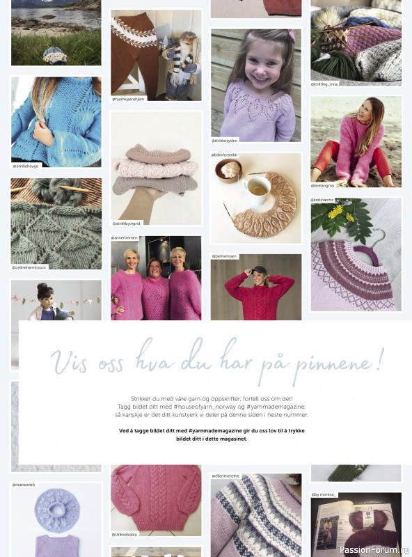 Вязаные проекты в журнале &laquo;Yarnmade №1 2018 Spring & Summer&raquo;.