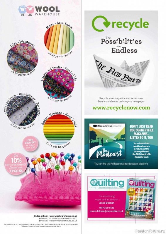 Коллекция проектов для рукодельниц в журнале «Love Patchwork & Quilting №154 2025»