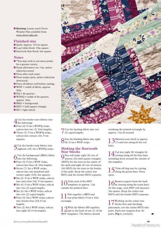 Коллекция проектов для рукодельниц в журнале «Todays Quilter №135 2025»